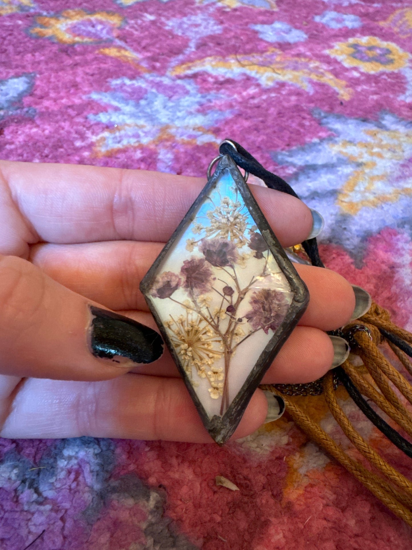 Pressed Flower Necklaces