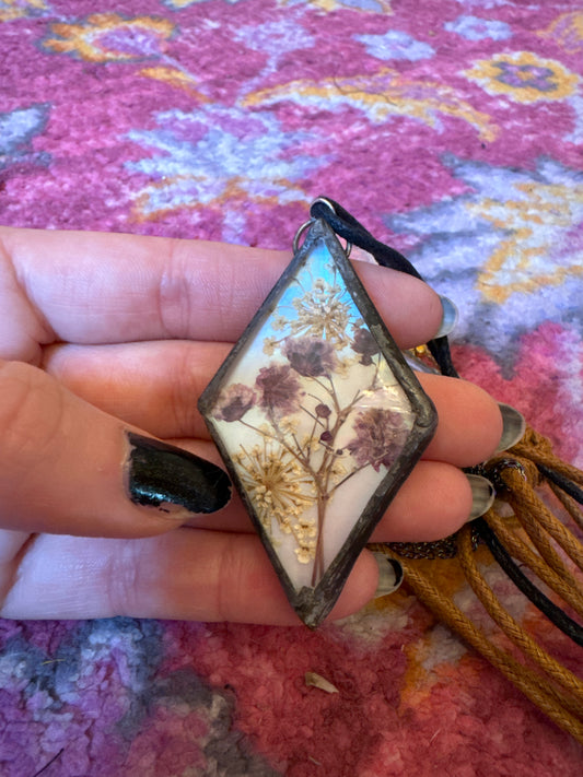 Pressed Flower Necklaces